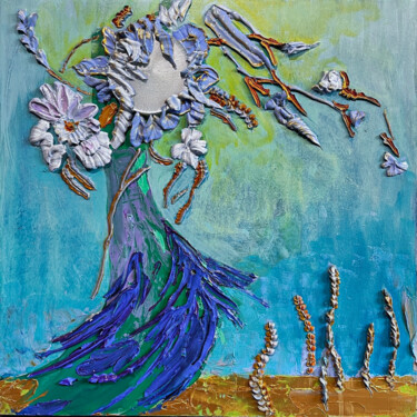Картина под названием "Light step" - Julia Hacker, Подлинное произведение искусства, Акрил Установлен на Деревянная панель