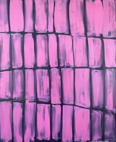 Картина под названием "Abstract painting o…" - Julia Kisi, Подлинное произведение искусства, Акрил
