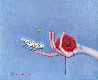 Картина под названием "Collector" - Julia Kuzina, Подлинное произведение искусства, Масло Установлен на Деревянная рама для…