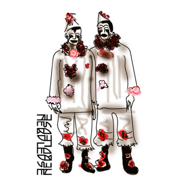 Digitale Kunst mit dem Titel "clowns" von Nebuleuse0000, Original-Kunstwerk, 2D digitale Arbeit