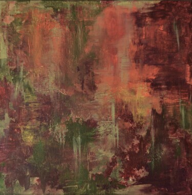 Pittura intitolato "South Landscape. Ab…" da Julia Leon, Opera d'arte originale, Acrilico Montato su Telaio per barella in l…