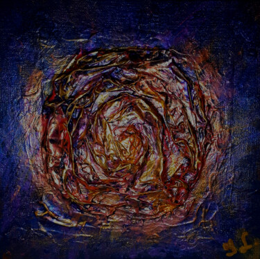 Pittura intitolato "Dazzling Night, mix…" da Julia Leon, Opera d'arte originale, Acrilico Montato su Cartone