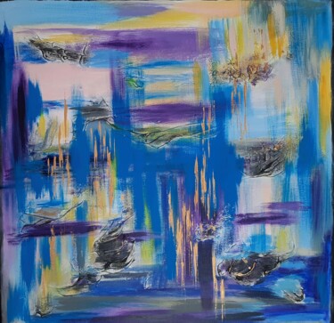 Картина под названием "Dreams IV" - Julia Leon, Подлинное произведение искусства, Акрил Установлен на Деревянная рама для но…