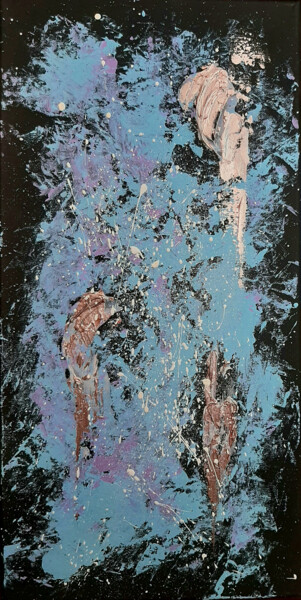 Картина под названием "Variation #22-10" - Julia Leon, Подлинное произведение искусства, Акрил Установлен на Деревянная рама…