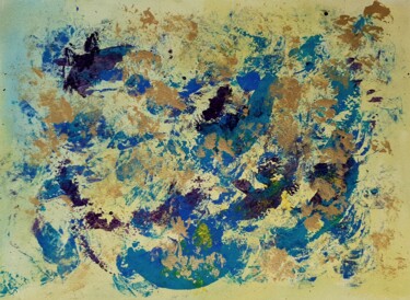 Schilderij getiteld "Abstract variation…" door Julia Leon, Origineel Kunstwerk, Acryl