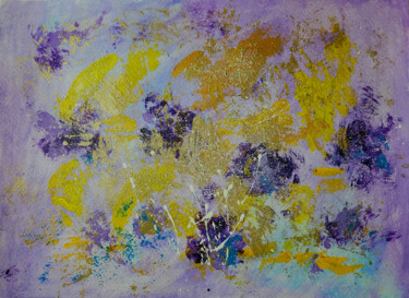 Peinture intitulée "Abstract variation…" par Julia Leon, Œuvre d'art originale, Acrylique