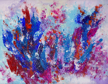 Pittura intitolato "Abstract variation…" da Julia Leon, Opera d'arte originale, Acrilico