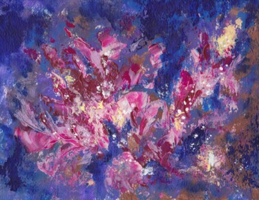 Painting titled "Abstract variation…" by Julia Leon, Original Artwork, Acrylic