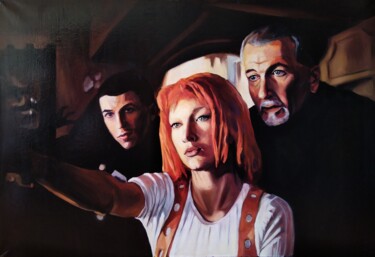 Картина под названием "The Fifth Element,…" - Julia Lihina, Подлинное произведение искусства, Масло