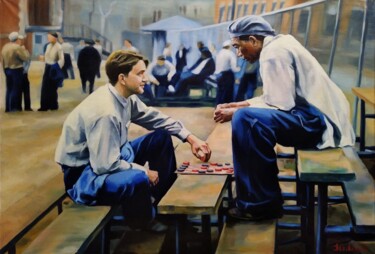 Pittura intitolato "The Shawshank Redem…" da Julia Lihina, Opera d'arte originale, Olio