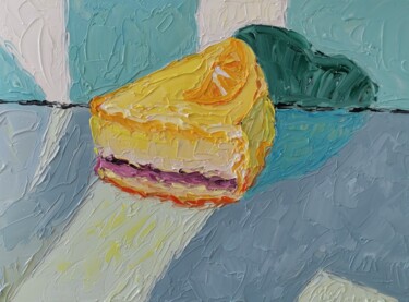 Картина под названием "Кусок торта" - Julia Musina, Подлинное произведение искусства, Масло