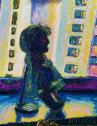 Pintura titulada "Радость куклы 8. Jo…" por Julia Musina, Obra de arte original, Oleo Montado en Bastidor de camilla de made…