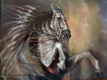 Painting titled "Redemption" by Julia Passamonti, Original Artwork, Oil