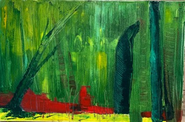Painting titled "Willow" by Julia Pirogova, Original Artwork, Oil