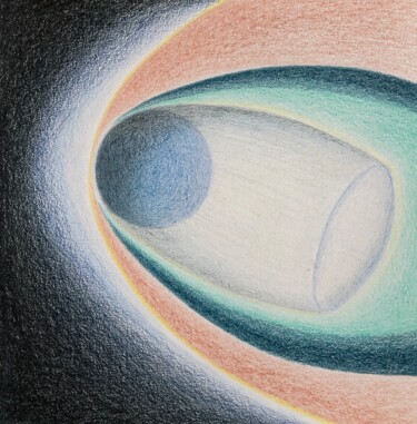 Dessin intitulée "Comet" par Julia Ruijter, Œuvre d'art originale, Crayon