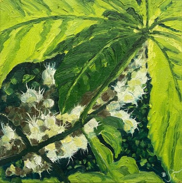 Painting titled "Chestnut_1" by Julia Sahno, Original Artwork, Oil