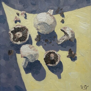 Malarstwo zatytułowany „Mushrooms_2” autorstwa Julia Sahno, Oryginalna praca, Olej