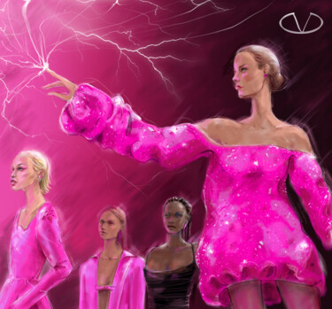 Digital Arts titled "The power of Valent…" by Julia Shchedrova, Original Artwork, Digital Painting