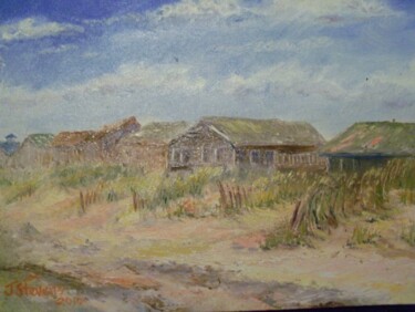 Painting titled "Atlantic Beach NC" by Julia Stevens, Original Artwork