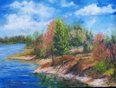 Painting titled "Breathtaking Landsc…" by Julia Stevens, Original Artwork