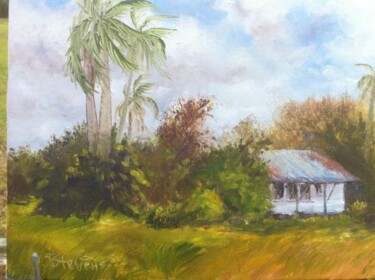 Painting titled "Davie Homestead" by Julia Stevens, Original Artwork