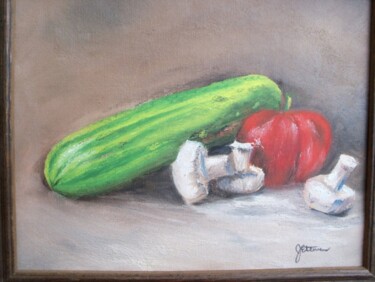 Painting titled "Gleaned From The Fi…" by Julia Stevens, Original Artwork