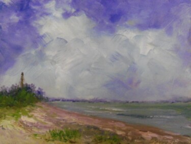 Painting titled "Sanibel Lighthouse" by Julia Stevens, Original Artwork