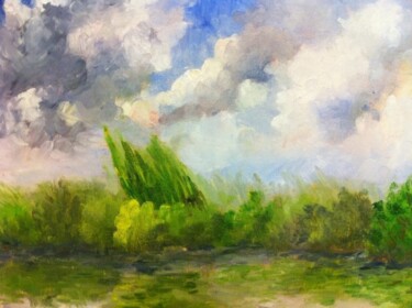 Painting titled "Stormy Days" by Julia Stevens, Original Artwork
