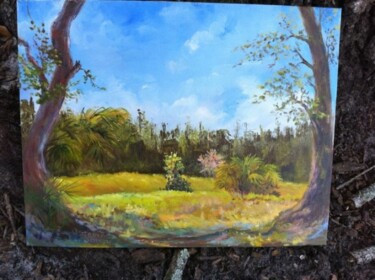 Painting titled "Summer Noon" by Julia Stevens, Original Artwork