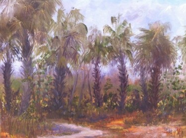 Painting titled "Tequesta Trail" by Julia Stevens, Original Artwork