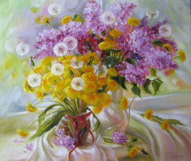 Painting titled "Spring fantasy.jpg" by Julia Tomesko, Original Artwork, Oil