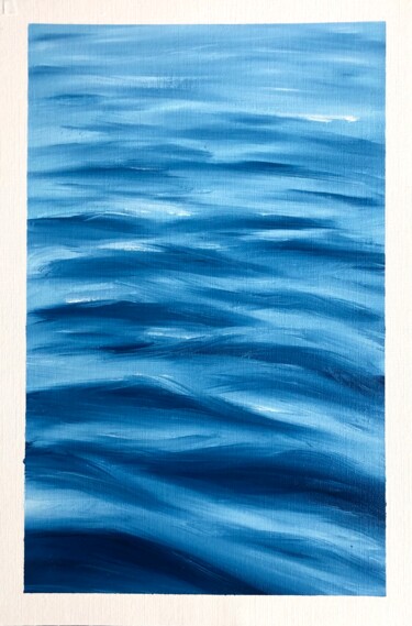 Schilderij getiteld "Sea # 10" door Julia Valova, Origineel Kunstwerk, Olie