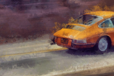 "Porsche" başlıklı Tablo Julia Yaseva tarafından, Orijinal sanat, Petrol