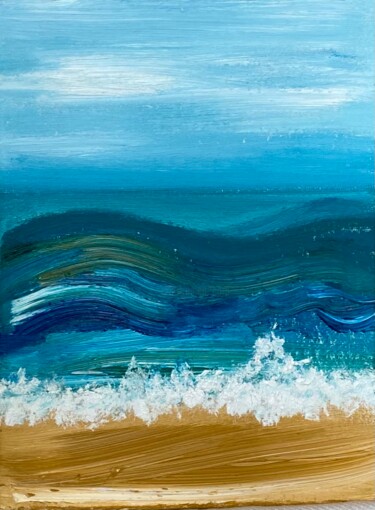 Peinture intitulée "Wave" par Julia Zvonova, Œuvre d'art originale, Huile