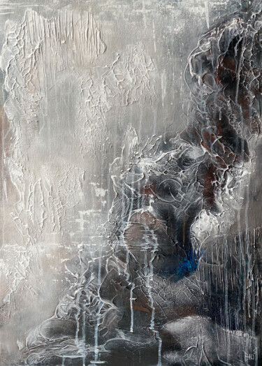 Картина под названием "LIGHT AND DARK- abs…" - Julia Good, Подлинное произведение искусства, Масло