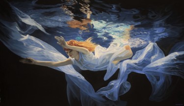 Peinture intitulée "Infinite ocean dept…" par Julian Wheat, Œuvre d'art originale, Acrylique