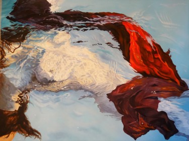 Ζωγραφική με τίτλο "Dreams in water 3" από Julian Wheat, Αυθεντικά έργα τέχνης, Ακρυλικό