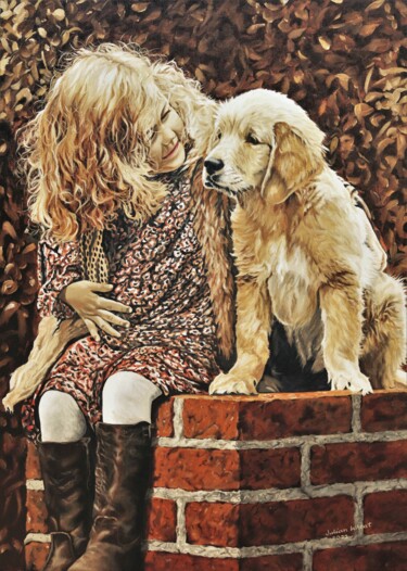 Painting titled "Companionship" by Julian Wheat, Original Artwork, Acrylic