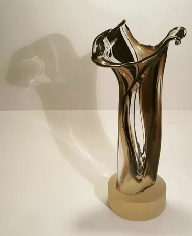 Sculptuur getiteld "PILAR" door Juliana Cesar (JUU U), Origineel Kunstwerk, Glas