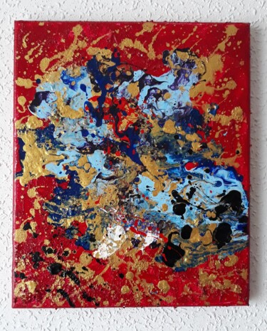Peinture intitulée "Red Sea" par Juliana F., Œuvre d'art originale, Acrylique