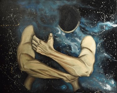 Картина под названием "Endless Love" - Juliana Sol, Подлинное произведение искусства, Масло Установлен на Деревянная рама дл…