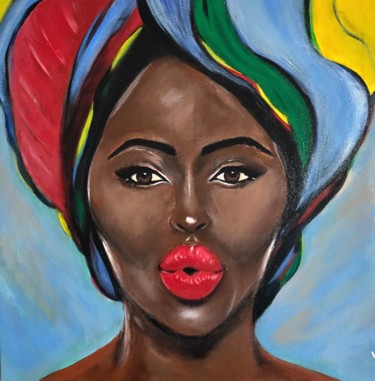Картина под названием "Ozimeer Joy" - Juliana Sol, Подлинное произведение искусства, Масло Установлен на Деревянная рама для…
