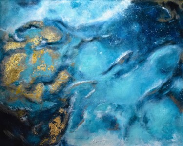 Картина под названием "Meditation #1" - Juliana Sol, Подлинное произведение искусства, Масло Установлен на Деревянная рама д…