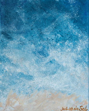 Картина под названием "Sea harbor - Origin…" - Juliana Sol, Подлинное произведение искусства, Масло Установлен на Деревянная…