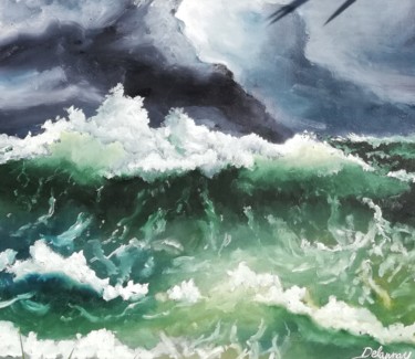 绘画 标题为“Tempête” 由Juliane Delaunay, 原创艺术品, 油