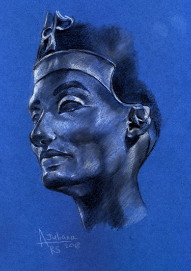 Painting titled "Nefertiti" by Juliars, Original Artwork, Other