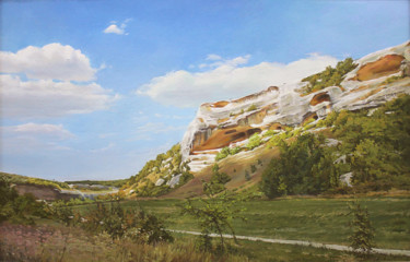 Картина под названием ""Пещерный город"" - Julia Sokolik, Подлинное произведение искусства, Масло