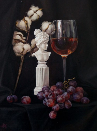 Painting titled ""Виноград"" by Julia Sokolik, Original Artwork, Oil