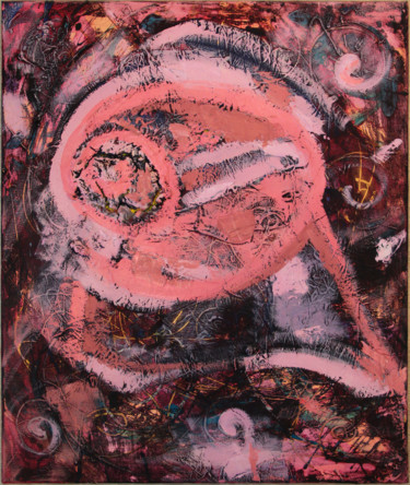 Картина под названием "Глаз" - Юлия Солнечная, Подлинное произведение искусства, Масло