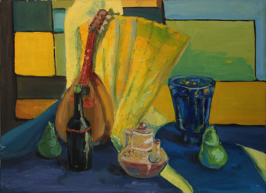 Картина под названием "В захолустье" - Юлия Солнечная, Подлинное произведение искусства, Масло